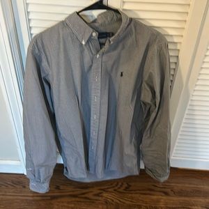 Ralph Lauren Black Checkered Large Button Down